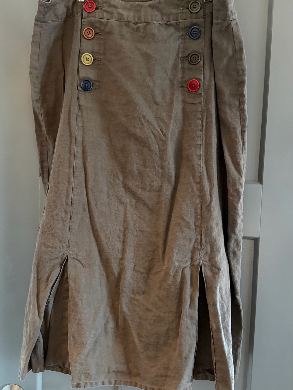 Boden Brown Linen Skirt - Picture 2 of 10